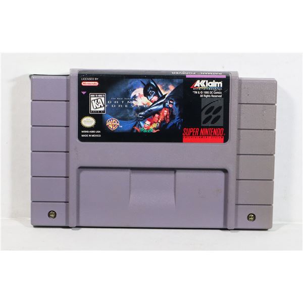 AUTHENTIC SUPER NINTENDO GAME: BATMAN FOREVER