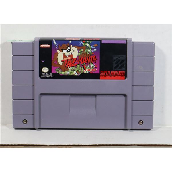 AUTHENTIC SUPER NINTENDO GAME: TAZ-MANIA