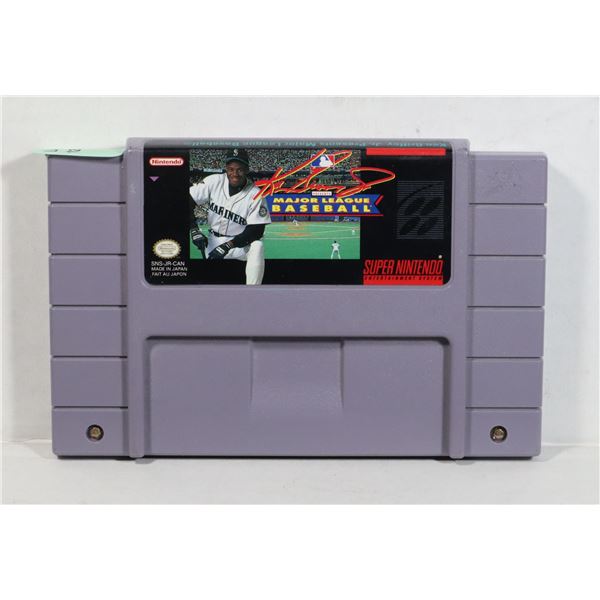 AUTHENTIC SUPER NINTENDO GAME: KEN GRIFFEY JR.