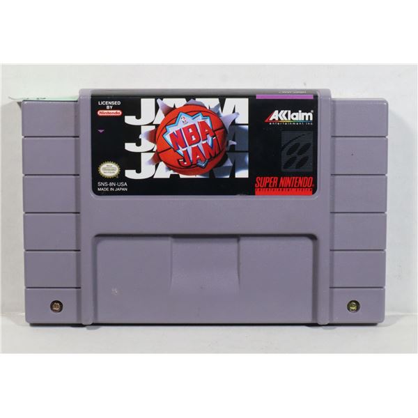 AUTHENTIC SUPER NINTENDO GAME: NBA JAM