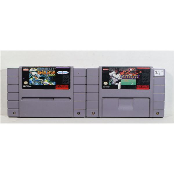 AUTHENTIC SUPER NINTENDO GAMES: BASEBALL SIMULATOR
