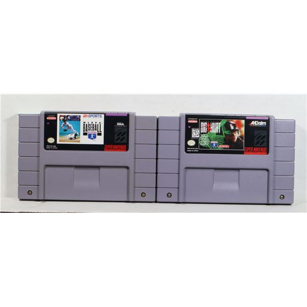 AUTHENTIC SUPER NINTENDO GAMES: MLBPA BASEBALL AND