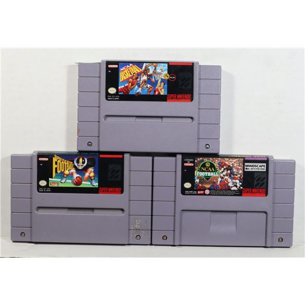 AUTHENTIC SUPER NINTENDO GAMES: NCAA BASKETBALL,