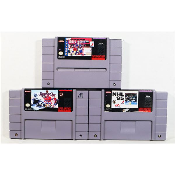 AUTHENTIC SUPER NINTENDO GAMES: NHLPA HOCKEY,