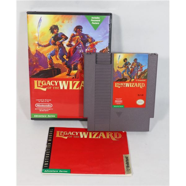 AUTHENTIC NINTENDO GAME: LEGACY OF THE WIZARD WITH