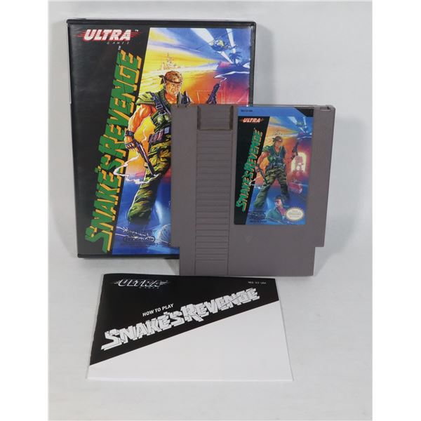 AUTHENTIC NINTENDO GAME: SNAKE'S REVENGE WITH HIGH