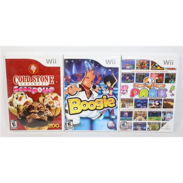 NINTENDO WII AUTHENTIC: BOOGIE, FURU FURY PARK,