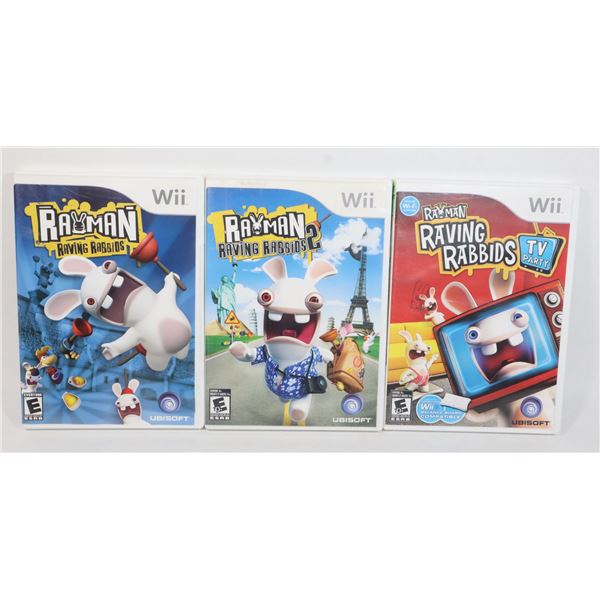 NINTENDO WII AUTHENTIC: RAYMAN RAVING RABBIDS,
