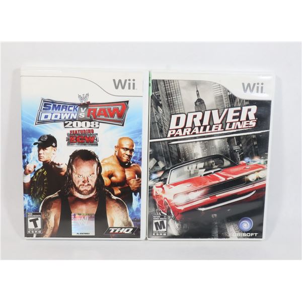 NINTENDO WII AUTHENTIC: DRIVER PARALLEL LINES, AND