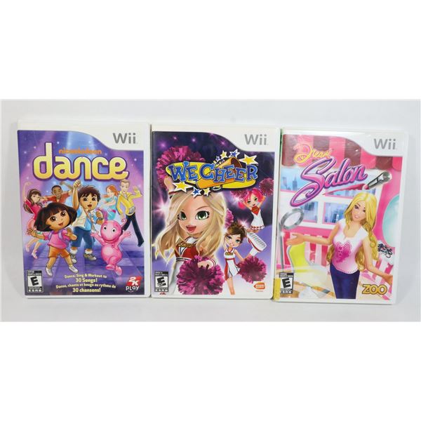 NINTENDO WII AUTHENTIC: DREAM SALON, WE CHEER,
