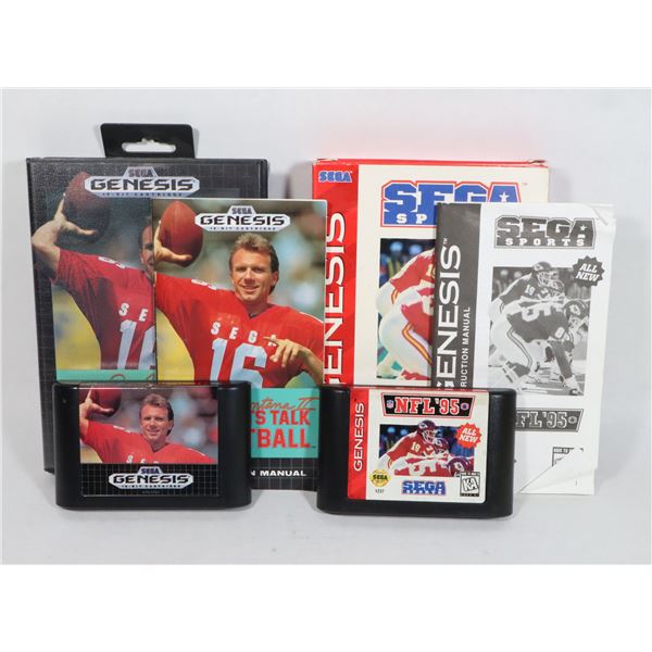 SEGA  GENESIS SPORTS NFL 95 GAME SOLD WITH SEGA