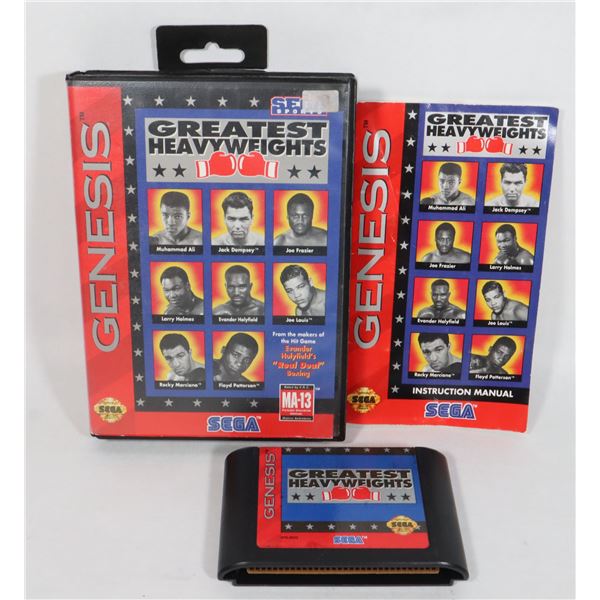 SEGA GENESIS GREATEST HEAVYWEIGHTS GAME