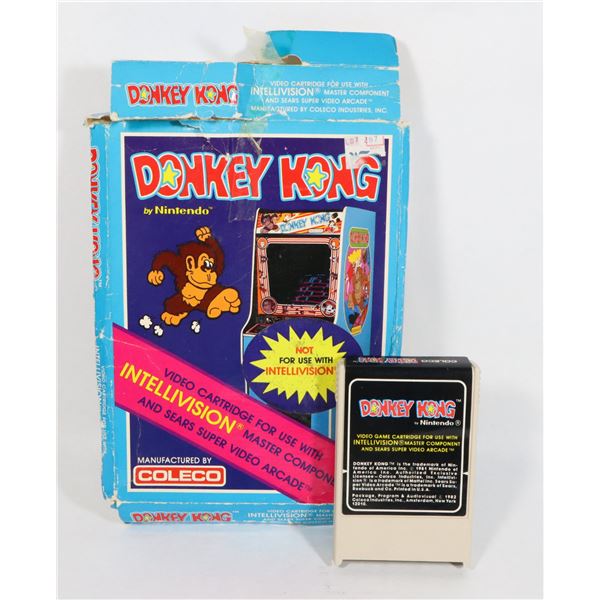DONKEY KONG GAME CARTRIDGE BY NINTENDO FOR