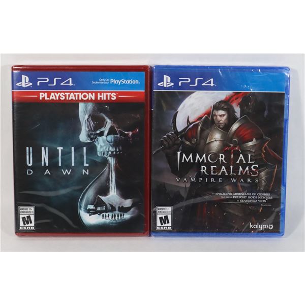 PLAYSTATION 4 PS4 UNTIL DAWN, AND IMMORTAL REALMS