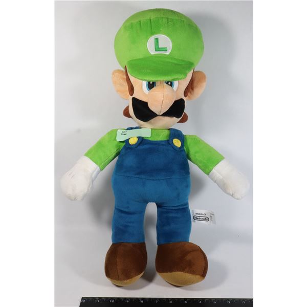 LARGE LUIGI STUFFED TOY, OFFICIALLY LICENSED