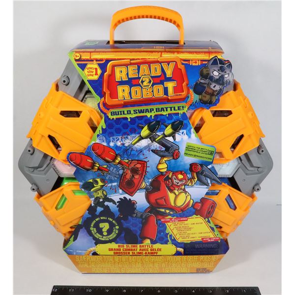NEW READY 2 ROBOT BIG SLIME BATTLE PLAY SET