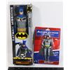 TWO BATMAN FIGURES: BENDABLE FIGURE AND