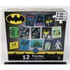 NEW BATMAN 12 PUZZLE SET