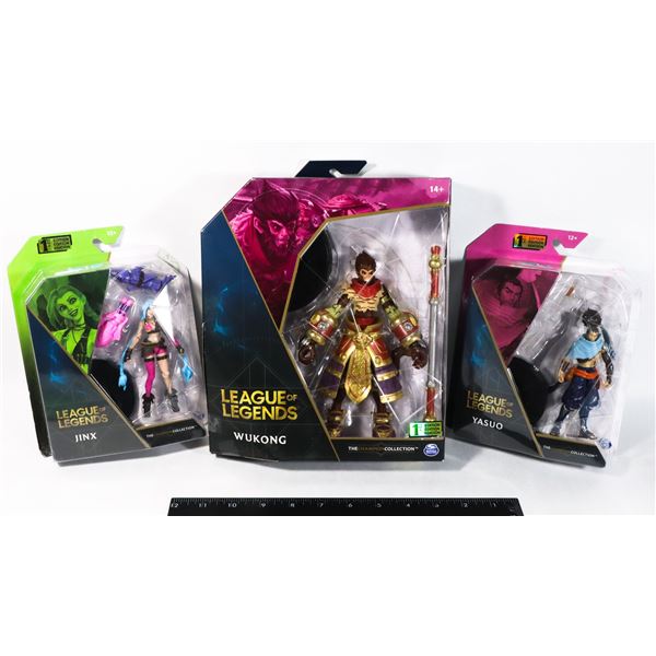 LARGE LOT OF LEAGUE OF LEGENDS FIGURES INCLUDES