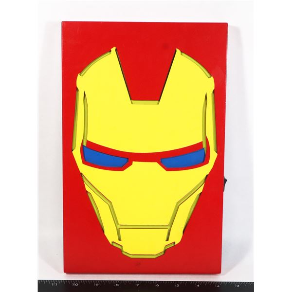 BATTERY POWERED IRON MAN LIGHT UP WALL ART