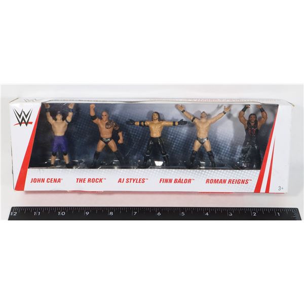 WWE MATTEL COLLECTOR 5-PACK MINI WRESTLING FIGURES