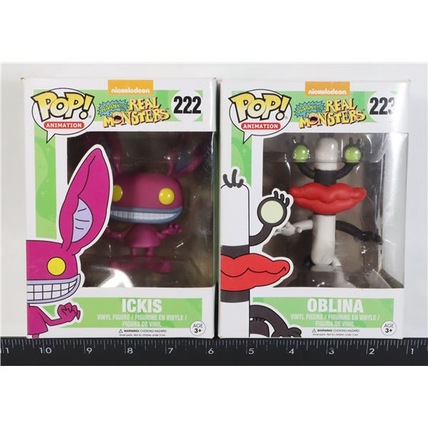 2 FUNKO POP! NICKELODEON AAAHH! REAL MONSTERS