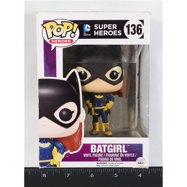 FUNKO POP! DC SUPER HEROES NUMBER 136 BATGIRL VINYL