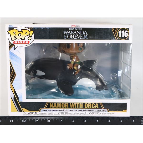 FUNKO POP! RIDES BLACK PANTHER NAMOR WITH ORCA