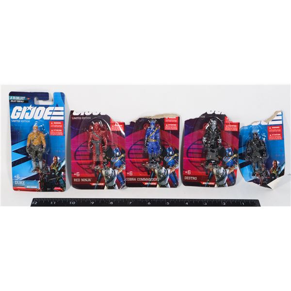 FIVE G.I. JOE MINI FIGURES INCLUDING DUKE,