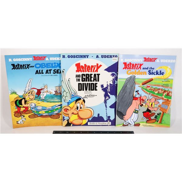 BUNDLE OF 3 ASTERIX GRAPHIC NOVELS INCLUDING