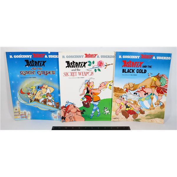 BUNDLE OF 3 ASTERIX GRAPHIC NOVELS INCLUDING