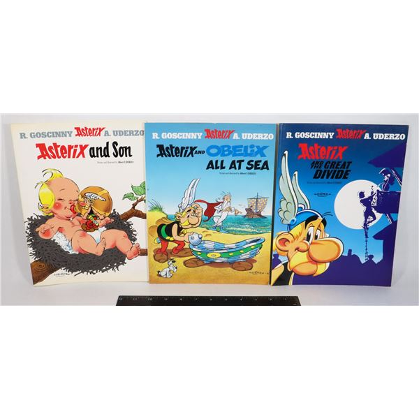 BUNDLE OF 3 ASTERIX GRAPHIC NOVELS INCLUDING