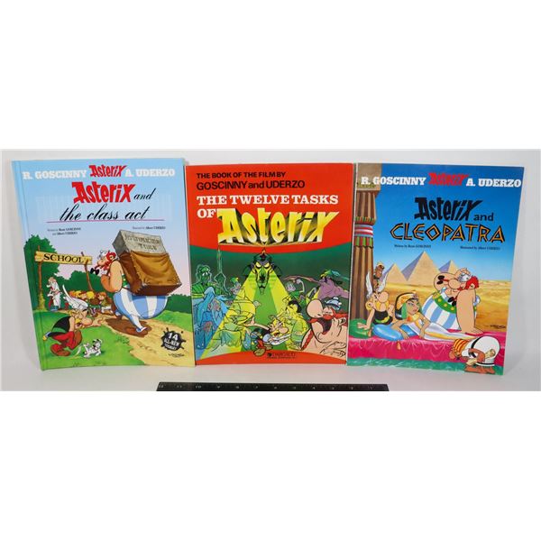 BUNDLE OF 3 ASTERIX GRAPHIC NOVELS INCLUDING