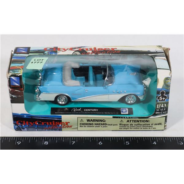 BUICK CENTURY 1:43 SCALE DIE CAST CAR