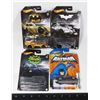 FOUR ASSORTED BATMAN HOT WHEELS CARS