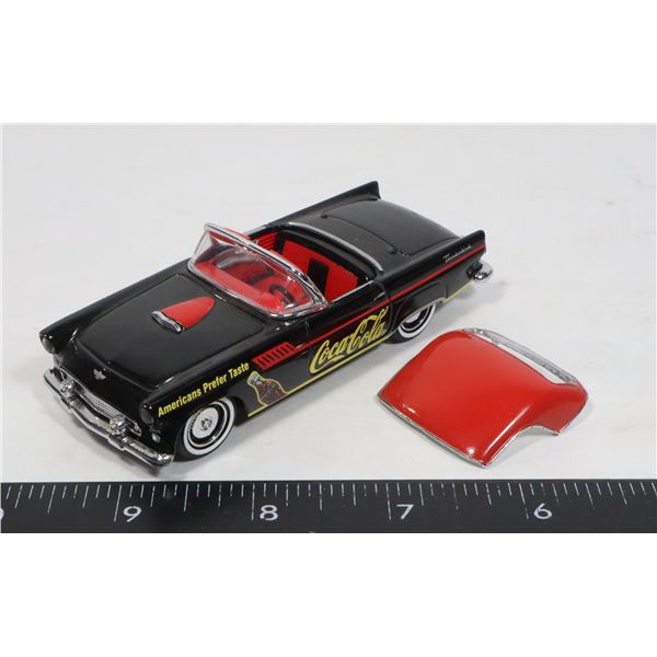 1955 FORD THUNDERBIRD DIE CAST CAR. COCA COLA