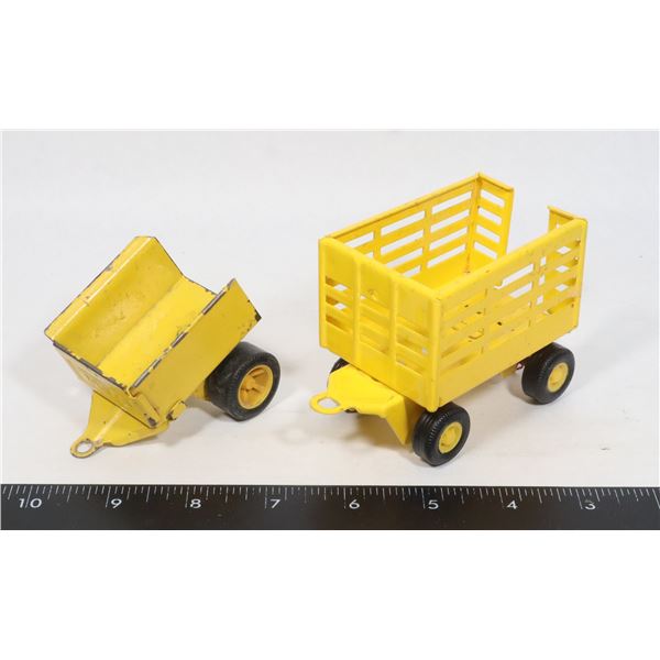 TWO VINTAGE TONKA TRAILERS