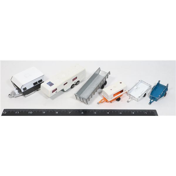 BUNDLE OF ASSORTED DIE CAST TRAILERS
