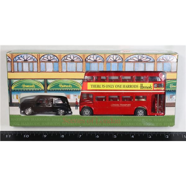 HARRODS KNIGHTSBRIDGE SCENES OF LONDON BLACK TAXI