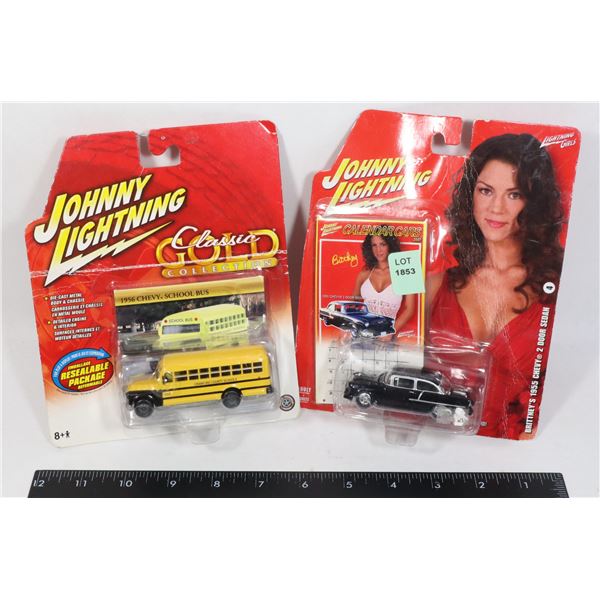 TWO JOHNNY LIGHTNING DIE CAST CARS INCLUDING