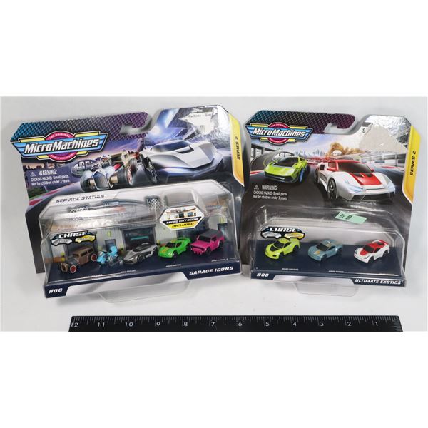 TWO MICRO MACHINES PLAY SETS INCLUDING