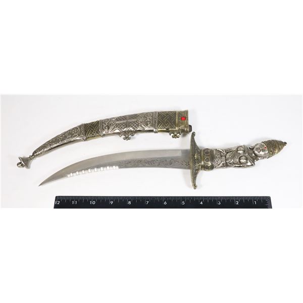FANTASY DAGGER IN METAL SHEATH