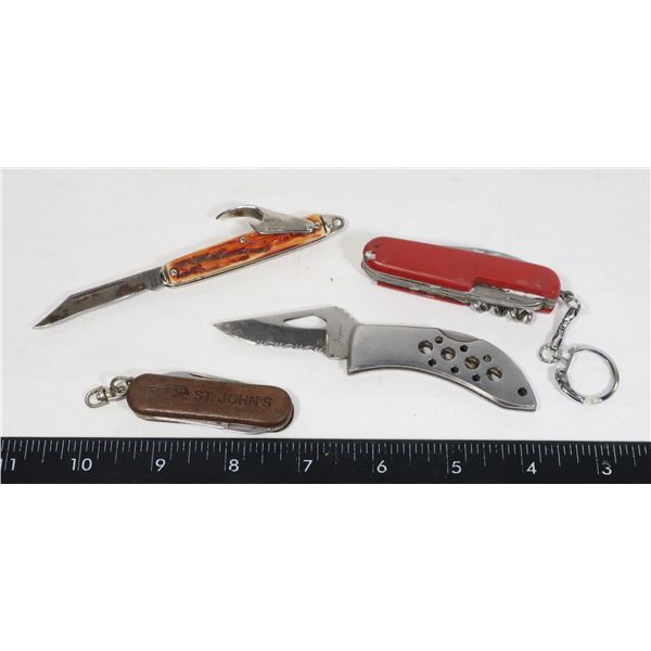 BAG OF ASSORTED POCKET KNIVES
