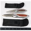 Image 1 : TWO LOCK BLADE POCKET KNIVES WITH BELT HOLDERS
