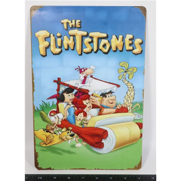 12" X 8" ART METAL SIGN, FLINTSTONES