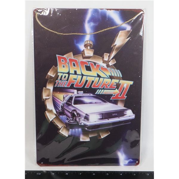 12" X 8" ART METAL SIGN, BACK TO THE FUTURE PART2
