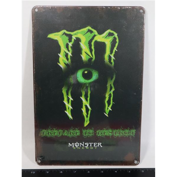 12" X 8" ART METAL SIGN, MONSTER ENERGY