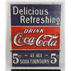 Image 1 : 16" X 12.5" ART METAL SIGN, DRINK COCA COLA