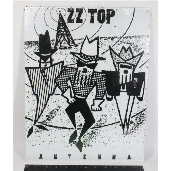 16" X 12.5" ART METAL SIGN, ZZ TOP