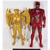 Image 1 : TWO LARGE (18-20") POWER RANGERS ACTION FIGURES